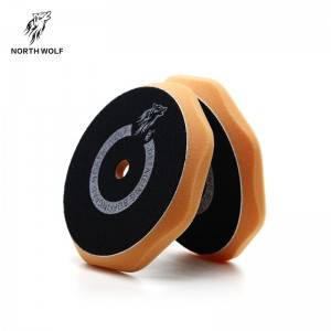 5″ Orange polishing pad  ( Octagonal )