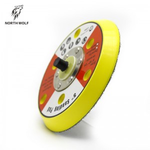 5″ Yellow DA backing plate