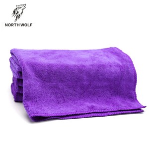 Purple Car Cleaning Microfiber Towel