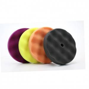 5″ Purple medium cut waffle&convex  pad