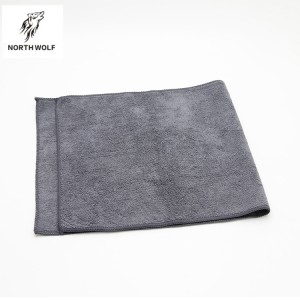Gray Car Cleaning Microfiber Towel