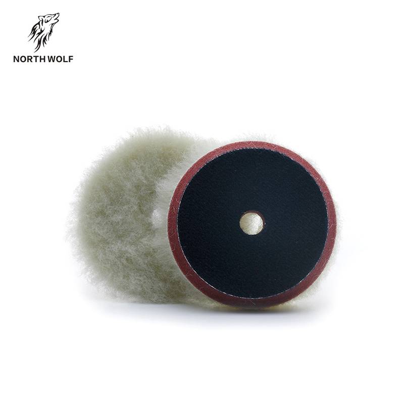 Chinese wholesale North Wolf Wool Buffing Pad - 3” Wool cutting pad – North Wolf