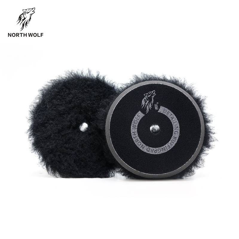 High Quality Buffing Wool - 5” Black Heavy Wool Cutting Pad – North Wolf