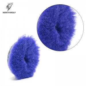 3” Blue wool buffing pad