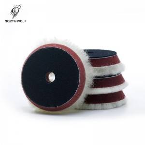 Hot sale China High Quality 100%Wool Pad with Velcor for Car Polish