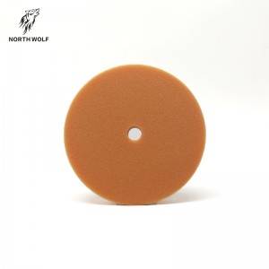 Professional China  130mm 5inch Sponge Foam Pad High Density Polishing Pad Disc Velcro Backing
