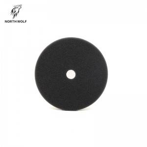 Wholesale China Customized Logo 100 mm Buffing Foam Pad Black