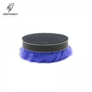 3” Blue wool buffing pad straight edge