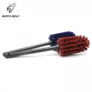 High definition China Car Care Cleaning Tool Long-Handle Wheel Brush