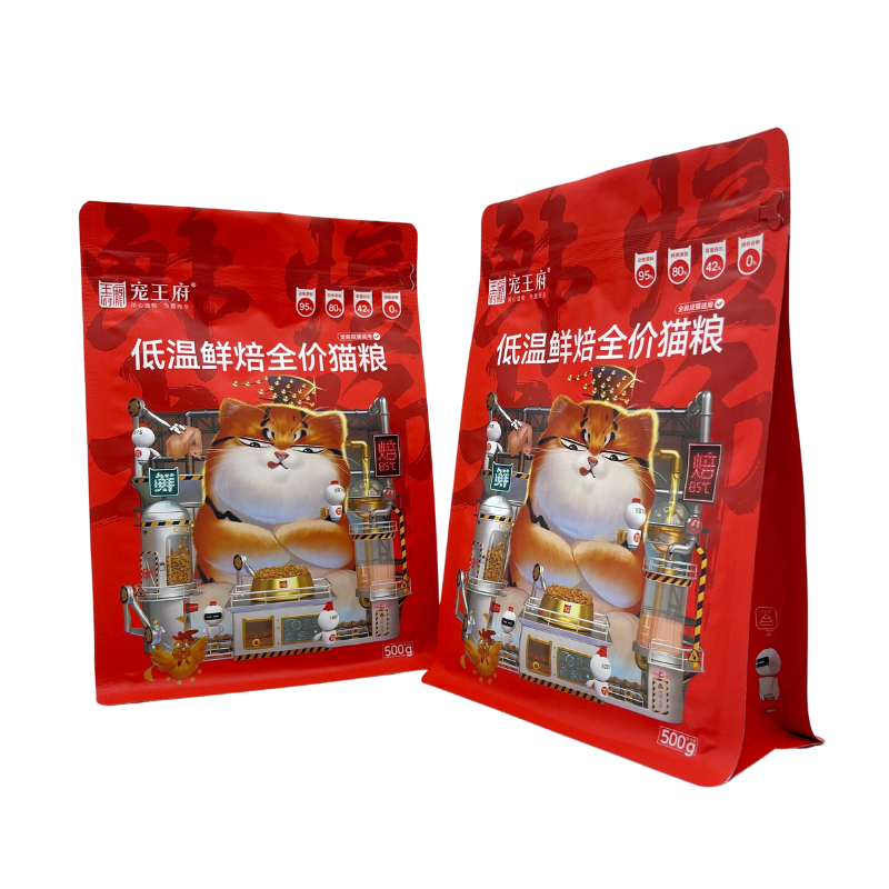 Cat food 5kg flat bottom pouches