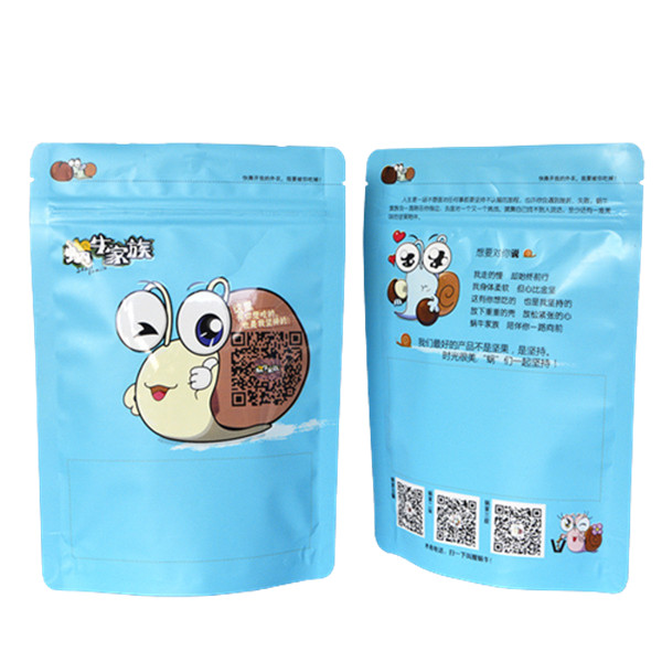 Excellent quality Custom Printed Stand up Ziplock Laminated Plastic Packaging Pouch Bag for Food Snack Pet Treats Nuts Dried Fruits/Spice Salad Sauce Candy Pasta