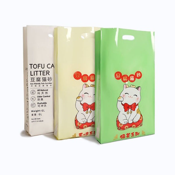 China Film Roll Manufacturers –  Side Gusset Bag For Cat Litter With Large Capacity   – Meifeng Packaging