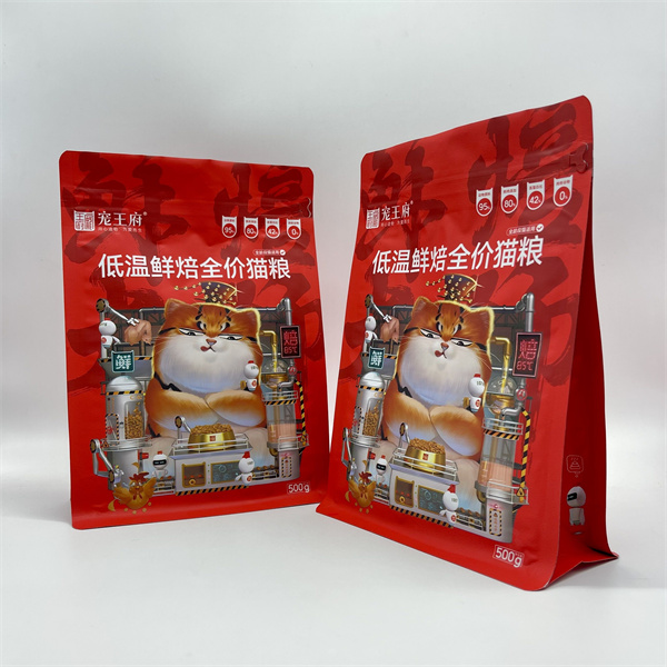 Cat food 5kg flat bottom pouches