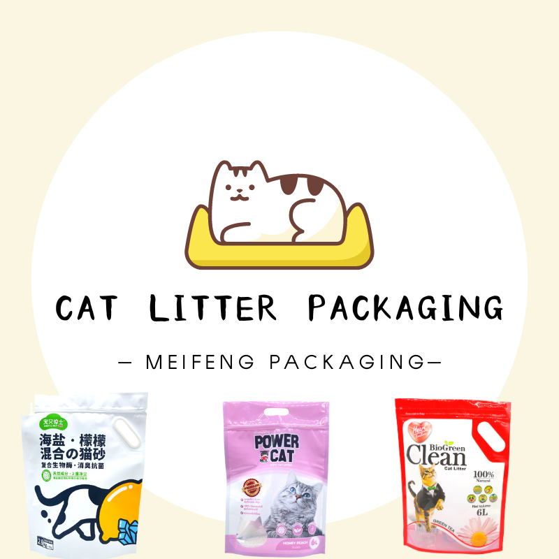 Cat Litter Stand-Up Pouches with Handle