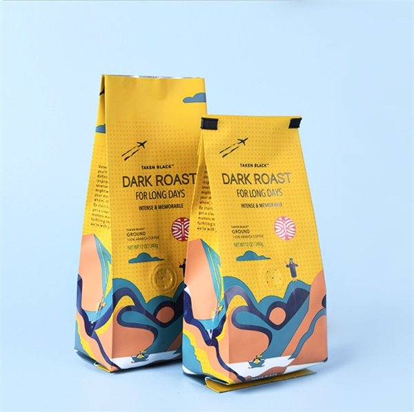 Kraft Paper Coffee Bags With Valve