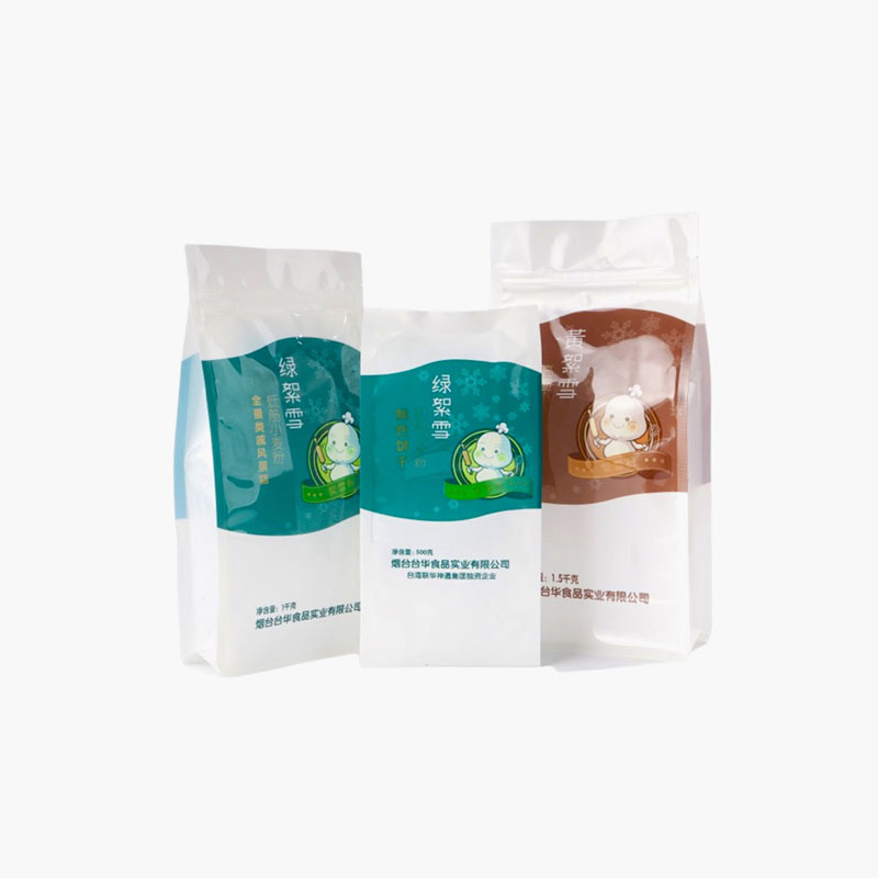 100% recyclable food flour flat bottom pouch