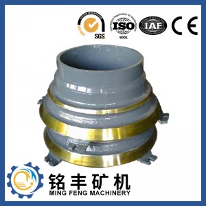 Factory Cheap China High Manganese Steel Casting Crusher Wear Liner Mantle Concave Suit 5065 Gyratory Crusher Wear Spare Parts
