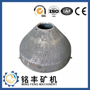 40 mm TiC Terex MVP450 cone liner & bowl liner