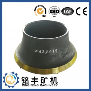 IOS Certificate China Original OEM Supplier Cone Mantle Suit for C-1545 Terex Crusher Parts