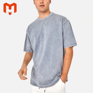 Individualūs vyriški marškinėliai su rūgštimi skalbti