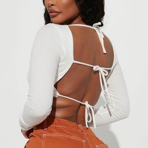 OEM Open Back Strappy Crop Top