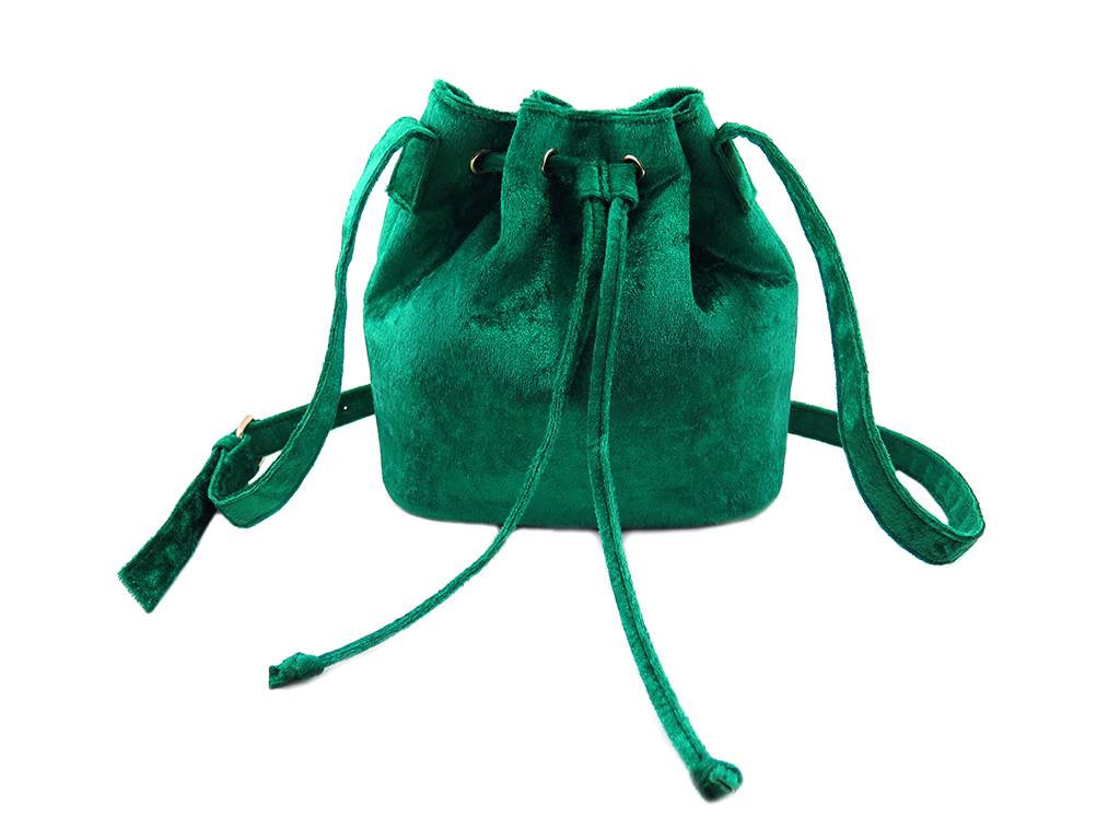 High Quality for Winter Scarf - green bucket bag in velvet fabric –  Mia Creative