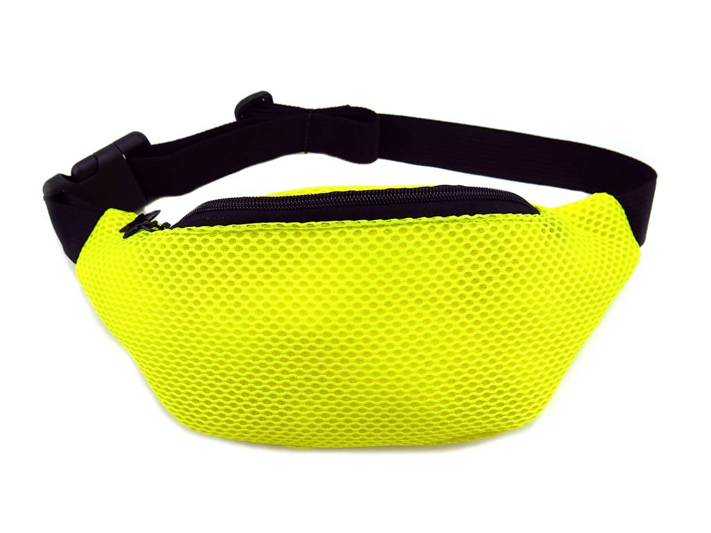 Wholesale Price Fall Headband - belly bag in neon yellow color and sandwich fabric – Mia