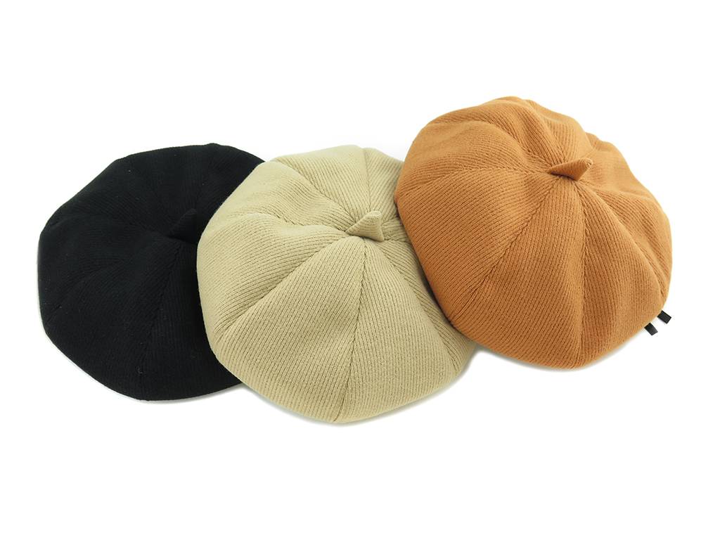 100% Original Lady’S Wallet - Retro textured corduroy pumpkin hat fashion beret – Mia