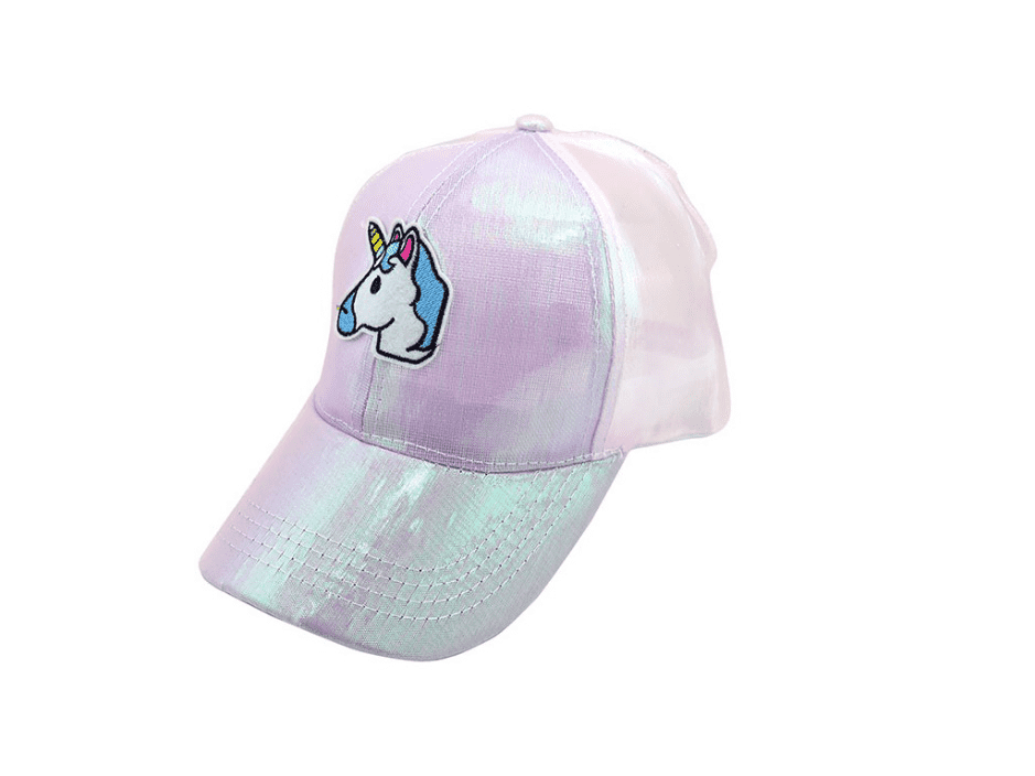 High Quality Kids Sports Products - Kids iridescent cap with unicorn patch –  Mia Creative