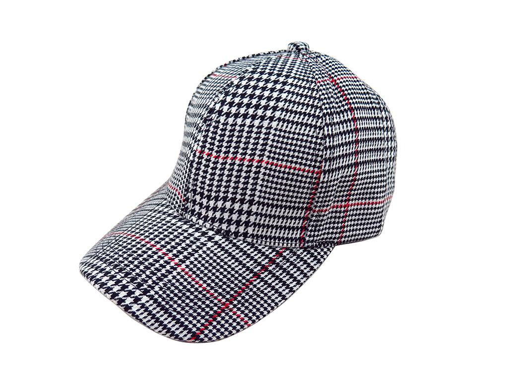 100% Original Hair Clip - Classic black and white houndstooth baseball cap –  Mia Creative