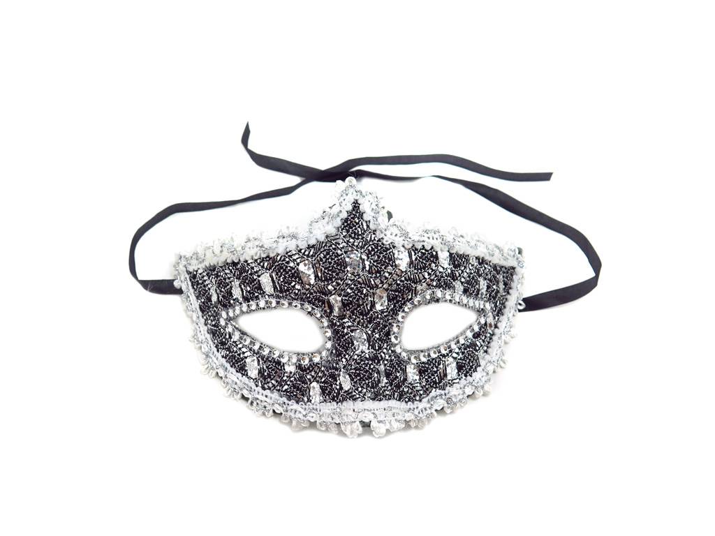 Renewable Design for Sourcing - Halloween mask in glitter grey-silver – Mia