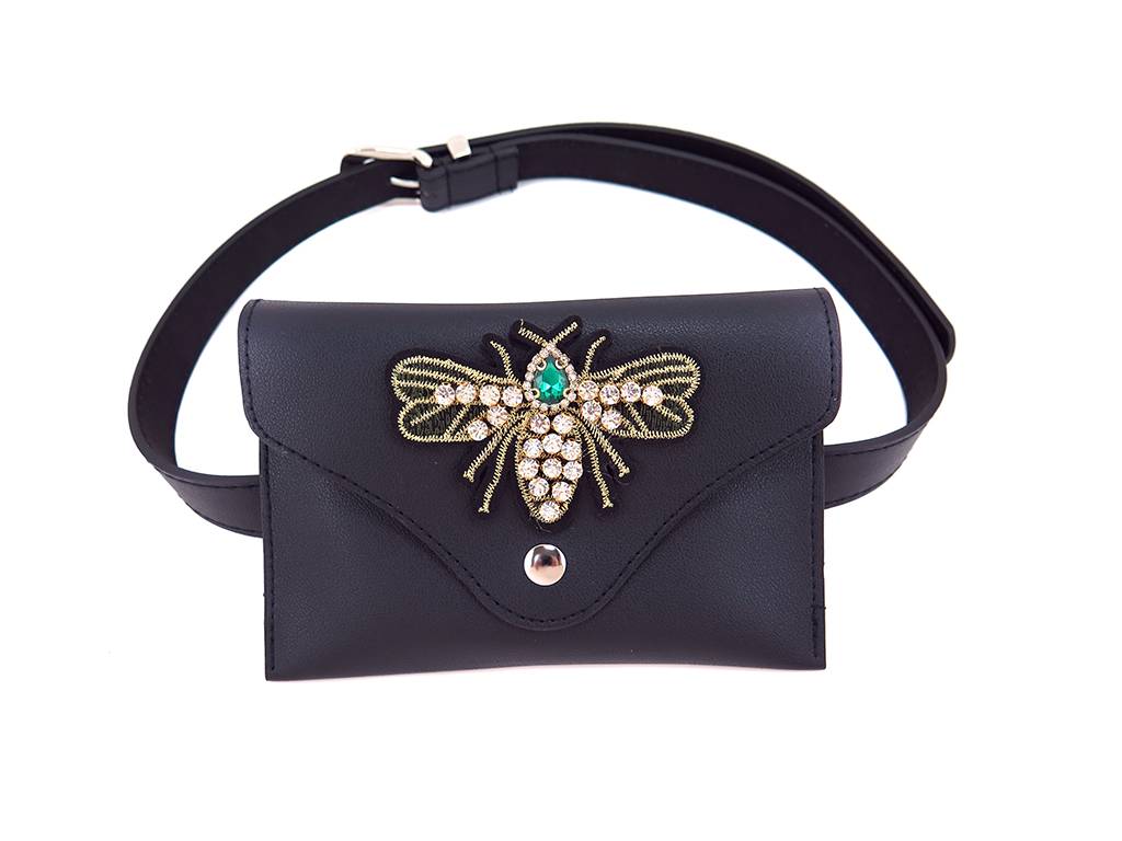 Factory Price Sex Tool - Faux leather with bee patch bum bag –  Mia Creative
