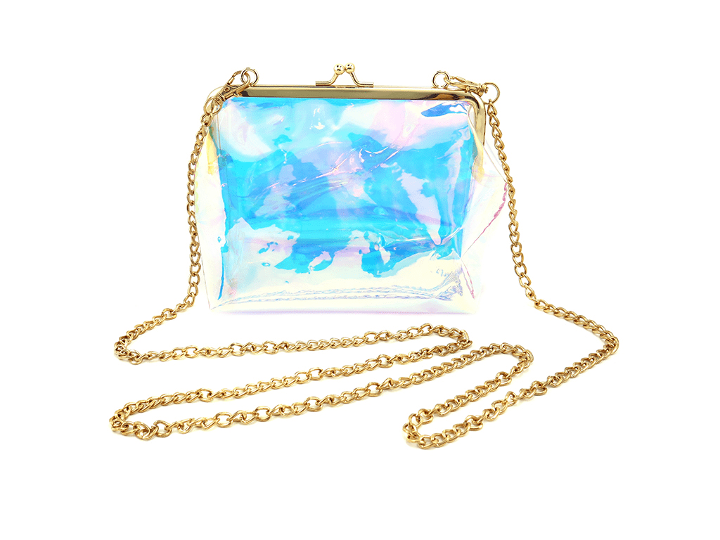 Fast delivery Hair Claw - Fashion holographic transparent cross body bag – Mia