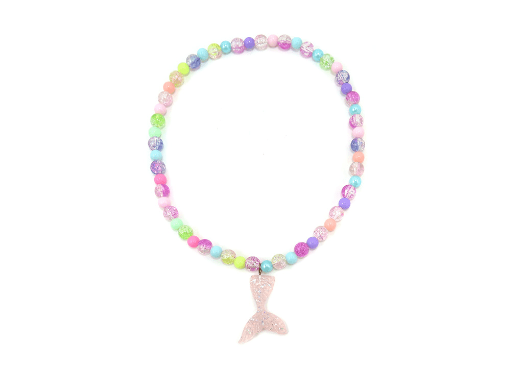 Chinese wholesale Kids Sportsbag - Colorful necklace with mermaid pendant – Mia