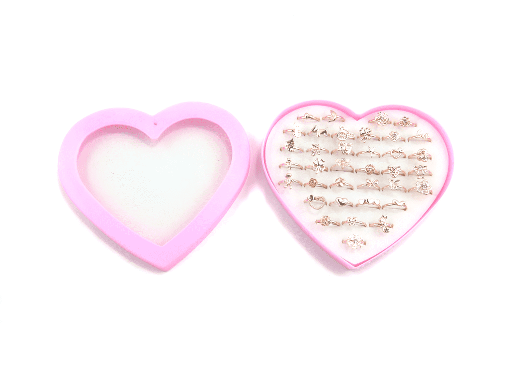Chinese Professional Kids Hair Accessories - ring set with heart box –  Mia Creative