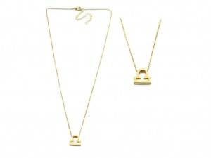 wholesale jewelry 12 astrology letter sign design simple constellations zodiac fashion necklace