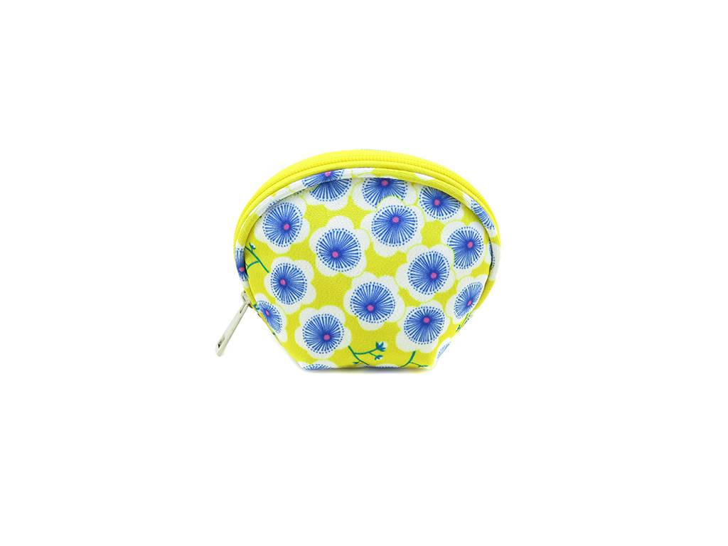 Coin bag with florwer print