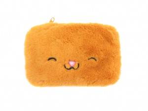 Small Fur Coin Bag (Orange Color)