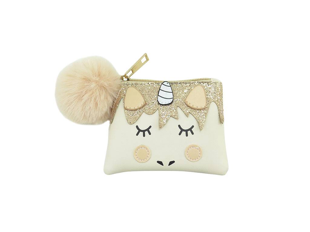2021 Good Quality Kids Necklace - coin purse in unicorn style with pompom –  Mia Creative