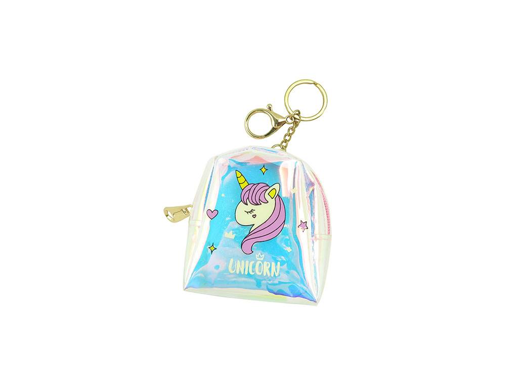 Hot sale Kids Busket Bag - coin purse key chain with unicorn print and hologram PVC fabric –  Mia Creative