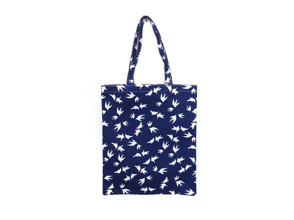 swallow pattern canvas tote