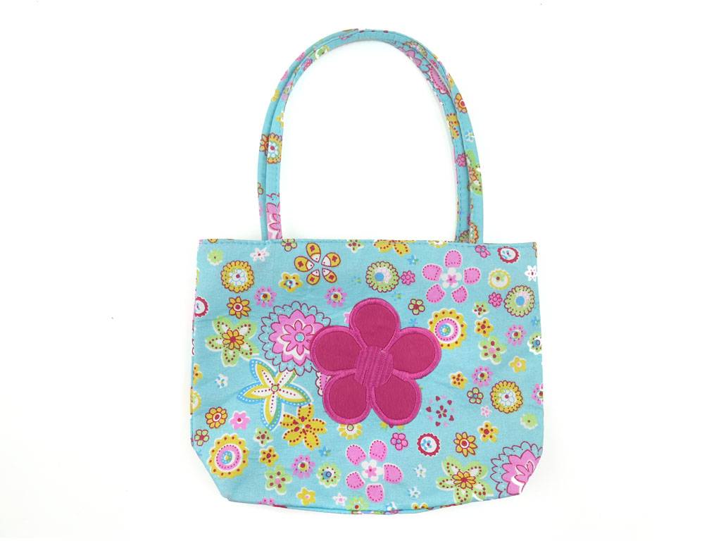 flower pattern girls` satchel