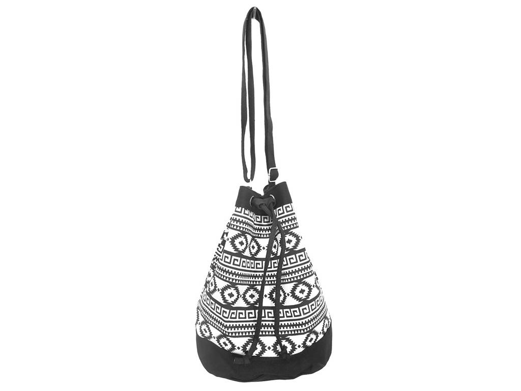 China Factory for Luggage Lock - geo pattern canvas bucket bag –  Mia Creative