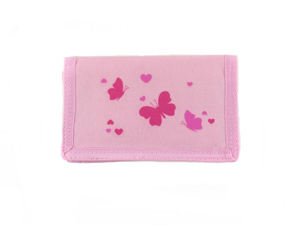 butterfly girls folded wallet