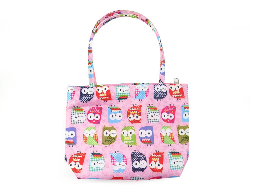owl pattern cute girls` satchel