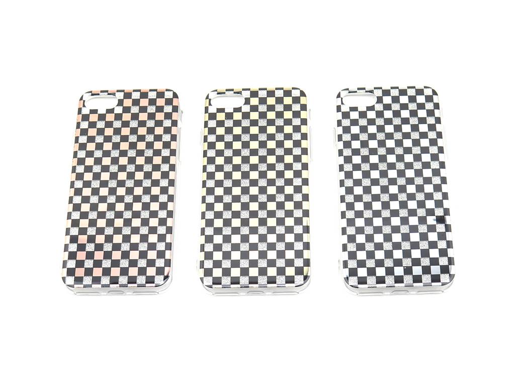 Large lattice transparent mobile phone case