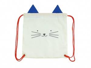 Kid’s cat drawstring bag