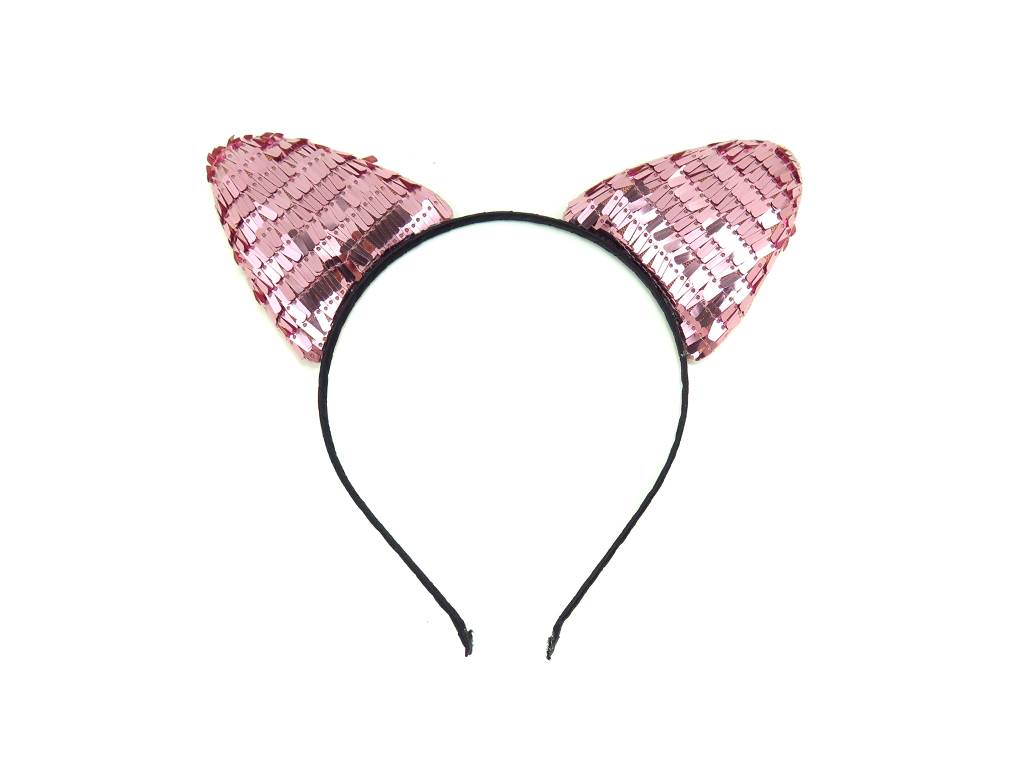 Kid’s hair hoop with sequins cat ear