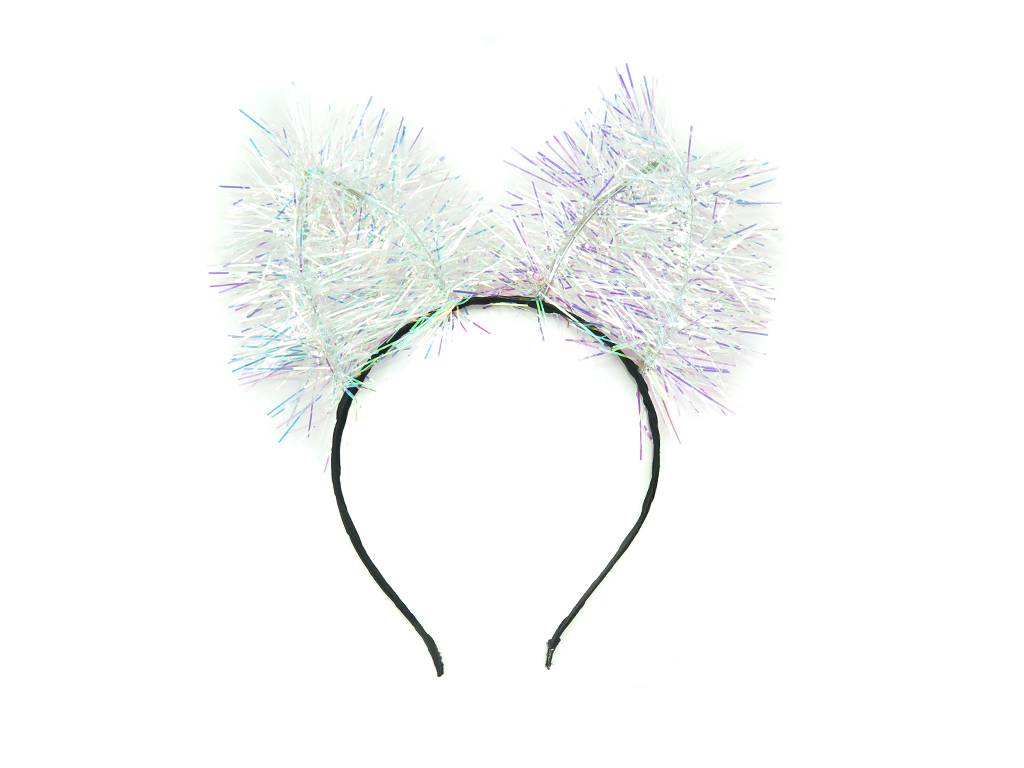 Kid’s hair hoop with iridescent cat ear