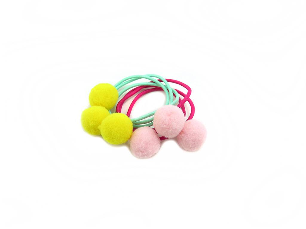 Fast delivery Kids Earmuff - Kid’s hair elastics with pompon sets –  Mia Creative
